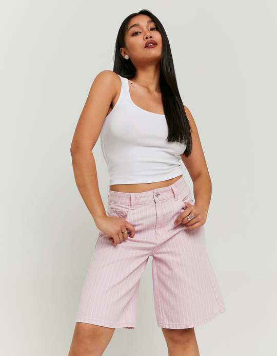 TALLY WEiJL, Gestreifte Bermuda-Shorts im Loose Fit for Women