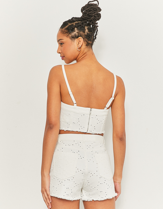 TALLY WEiJL, Short court Mom en Jean brodé for Women