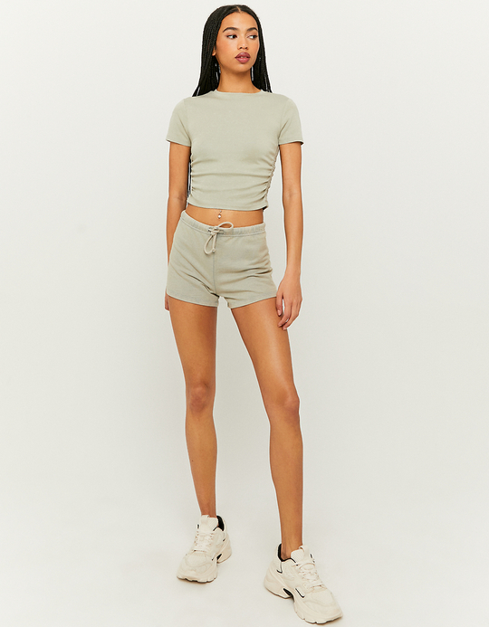 TALLY WEiJL, Short Taille Mi-Haute Vert for Women