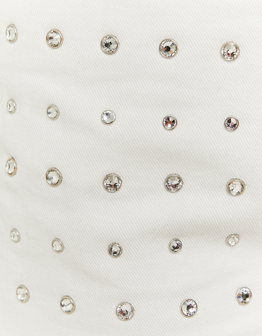 TALLY WEiJL, High Waist Shorts with Strass for Women