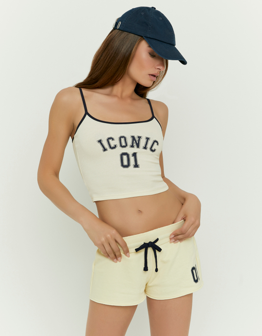 TALLY WEiJL, Shorts Gialli Con Stampa for Women