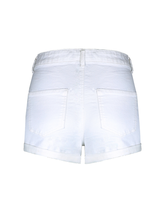 TALLY WEiJL, Weiße High Waist Skinny Denim Shorts for Women
