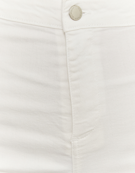 TALLY WEiJL, Weiße High Waist Skinny Denim Shorts for Women