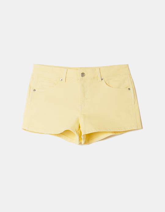 TALLY WEiJL, Yellow Micro Shorts for Women