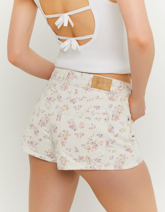 TALLY WEiJL, Geblümte Low Waist Shorts for Women