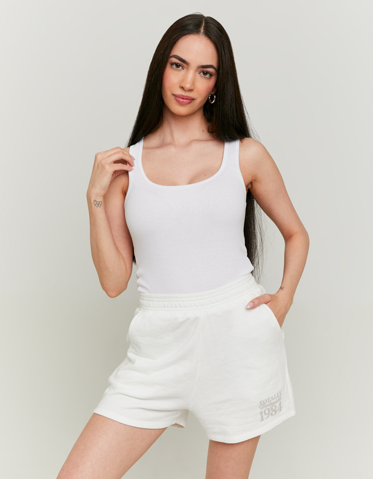 TALLY WEiJL, Σορτς Basic Λευκό for Women