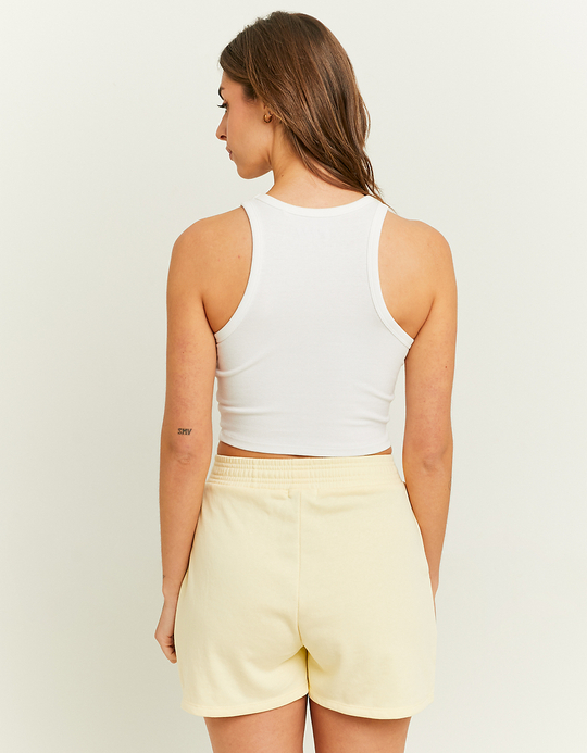 TALLY WEiJL, Yellow Printed Sweat Shorts for Women