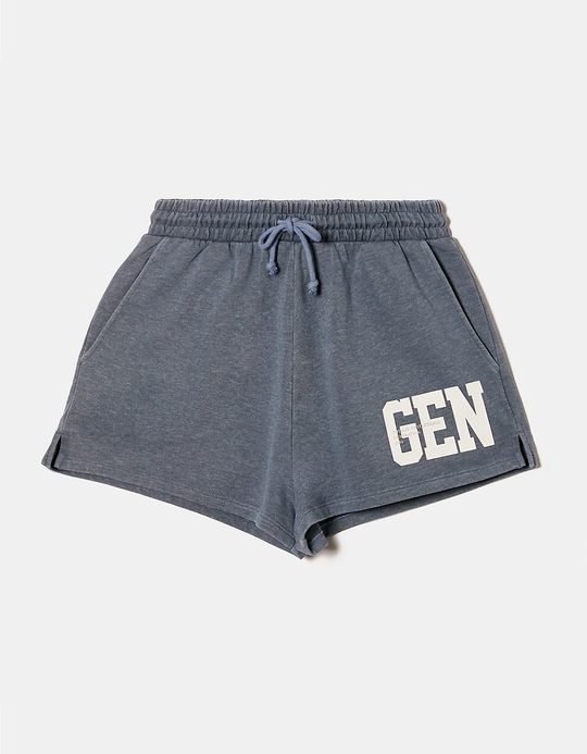TALLY WEiJL, Acid Wash Sweat Shorts mit Print for Women