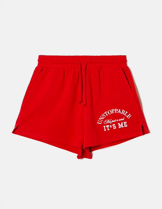 TALLY WEiJL, Short de Sport Rouge Imprimé for Women