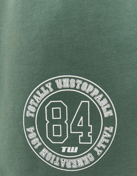 TALLY WEiJL, Grüne Sporty Sweat Shorts for Women
