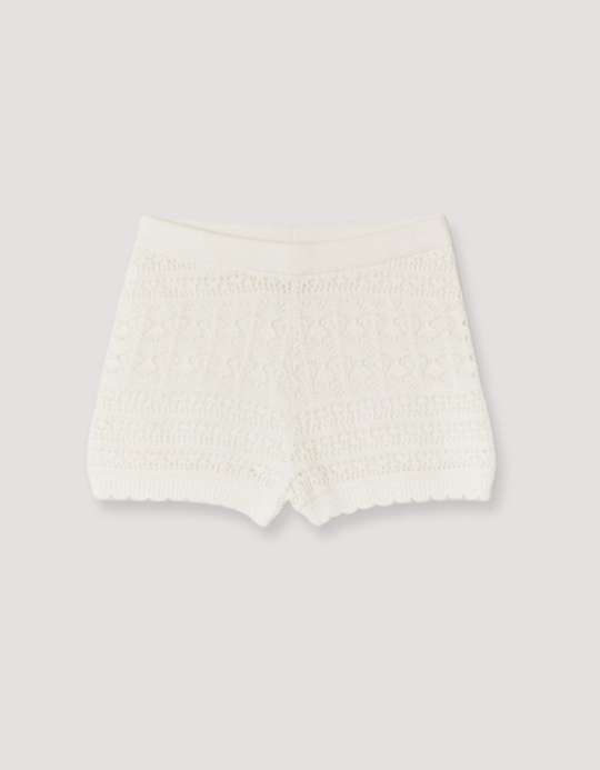 TALLY WEiJL, Shorts Mini Bianchi in Crochet for Women