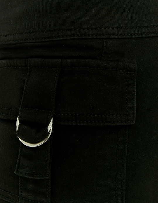 TALLY WEiJL, Black Belted Mini Shorts for Women