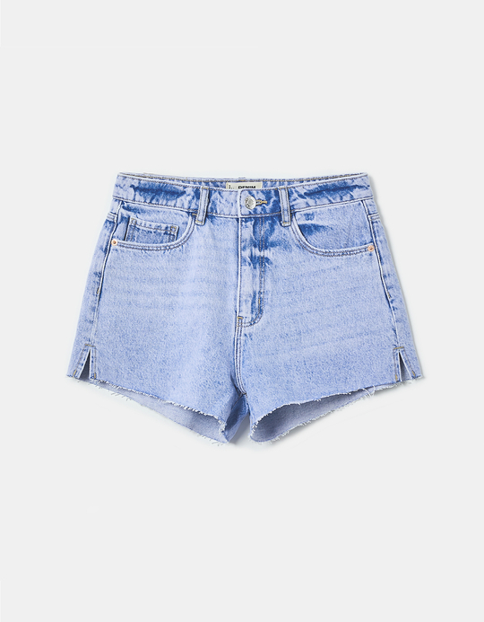 TALLY WEiJL, Shorts di Jeans Strappati a Vita Alta  for Women