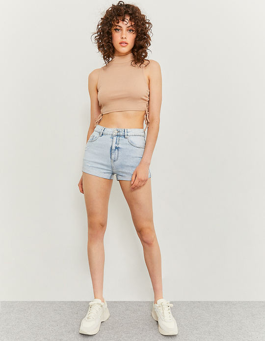 TALLY WEiJL, Shorts di Jeans strappati a Vita Media for Women