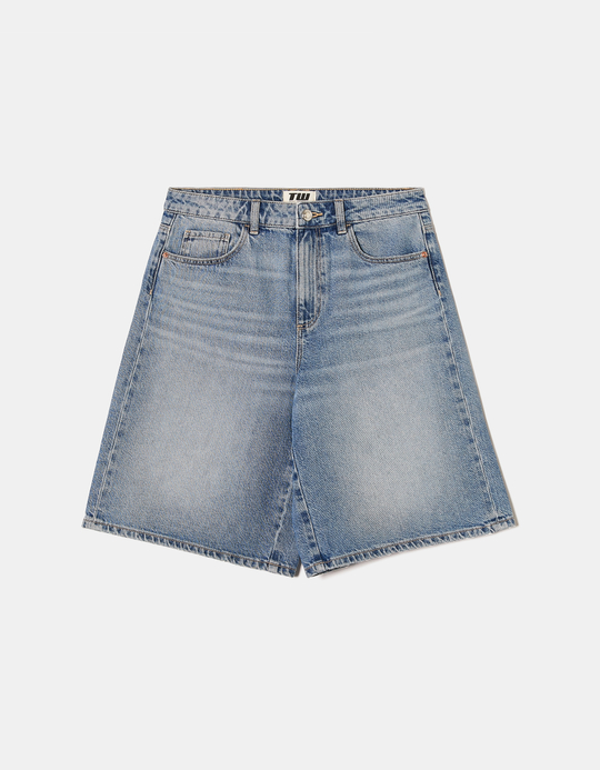 TALLY WEiJL, Σορτς Βερμούδα High Waist Wide for Women