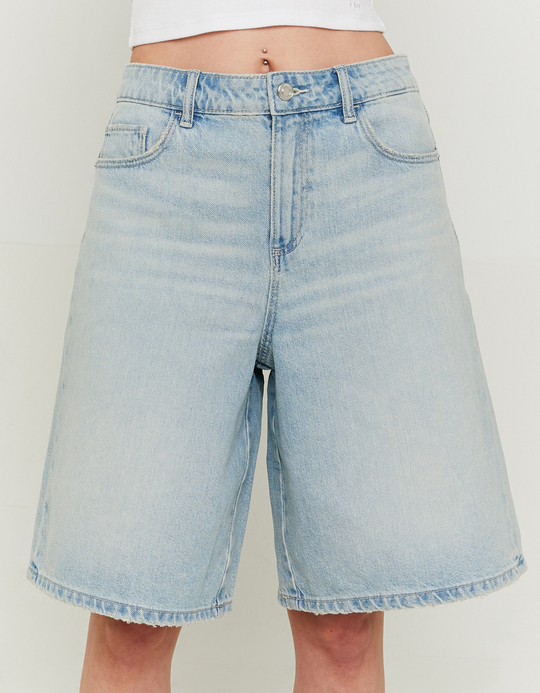 TALLY WEiJL, High Waist Wide Bermuda Shorts for Women