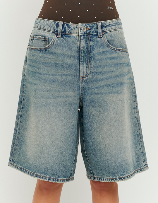 TALLY WEiJL, High Waist Wide Bermuda Shorts for Women