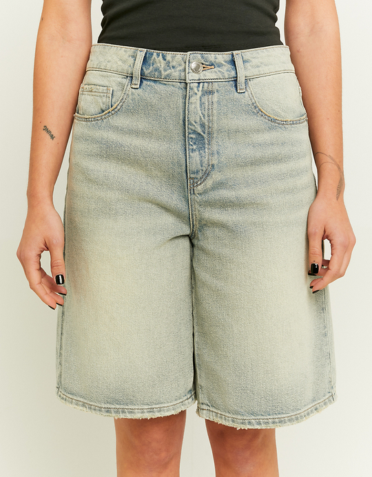 TALLY WEiJL, High Waist Wide Bermuda Shorts for Women