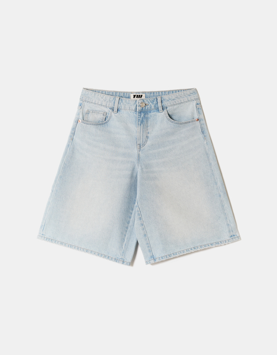 TALLY WEiJL, Blue Denim Bermuda Shorts for Women