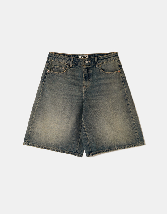 TALLY WEiJL, Short Bermuda Large Taille Mi-Haute Bleu for Women