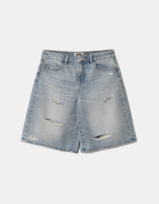 TALLY WEiJL, Blue Bermuda Shorts for Women