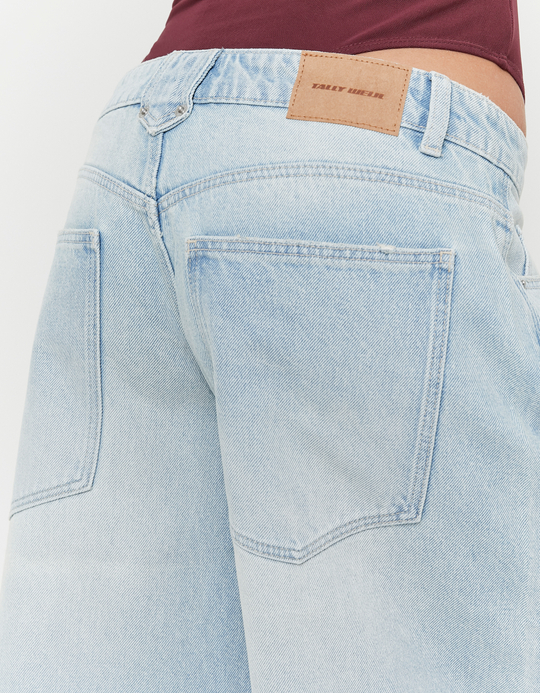 TALLY WEiJL, Blaue Denim Bermudashorts for Women