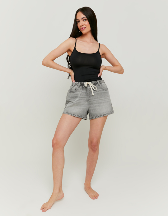 TALLY WEiJL, Shorts pull-on in denim grigio for Women
