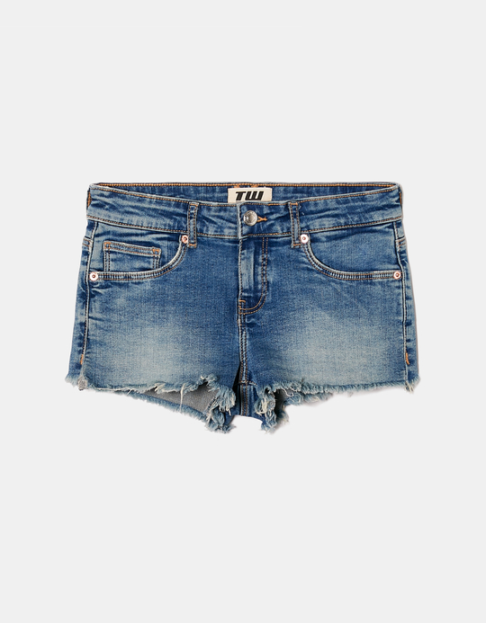 TALLY WEiJL, Shorts in denim a Vita Bassa for Women