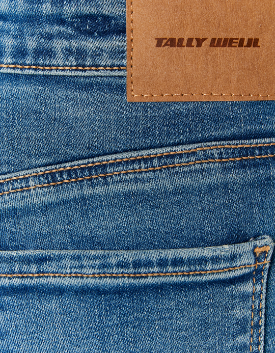 TALLY WEiJL, Shorts in denim a Vita Bassa for Women