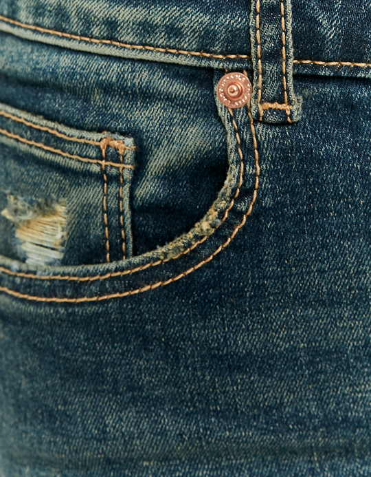 TALLY WEiJL, Short Micro en Denim Bleu for Women