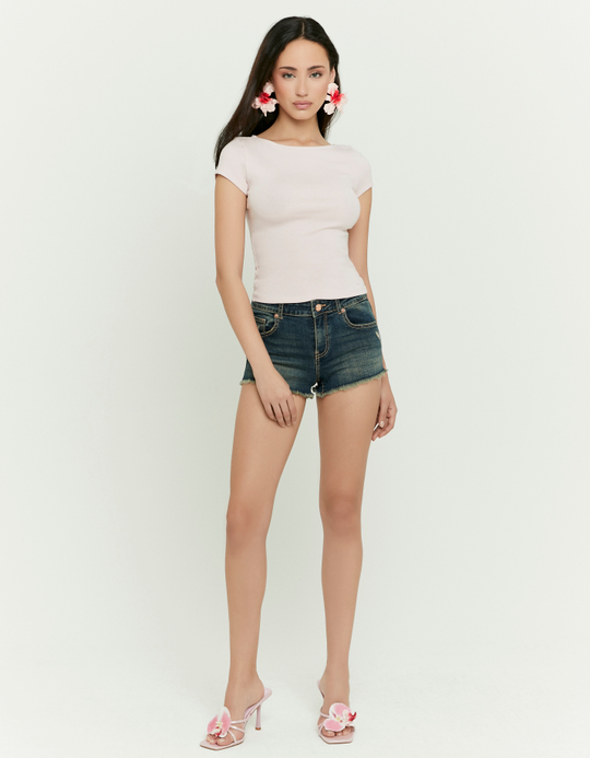 TALLY WEiJL, Short Micro en Denim Bleu for Women