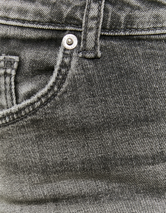 TALLY WEiJL, Grey Low Waist Denim Shorts for Women