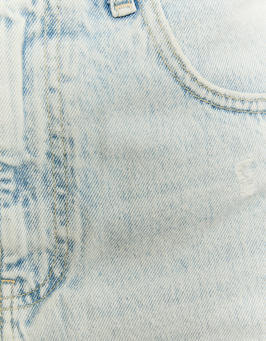 TALLY WEiJL, Shorts Mom di Jeans Strappati a Vita Alta for Women