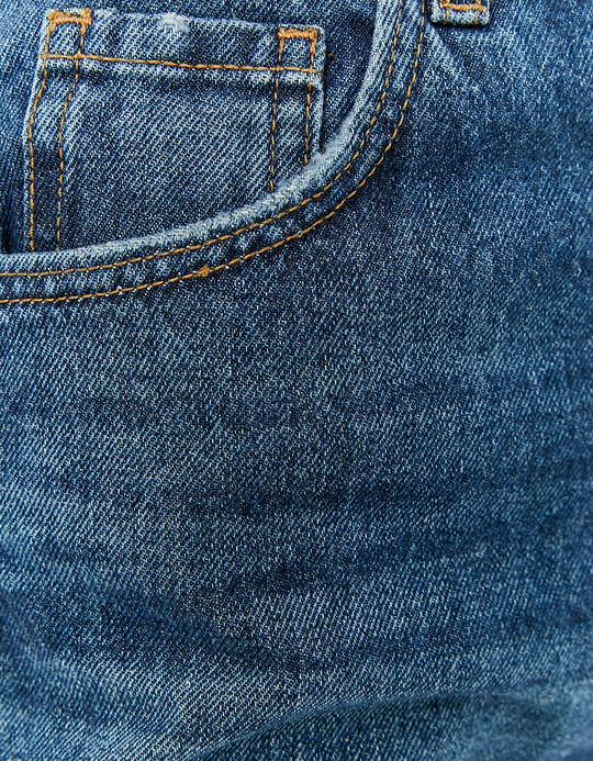TALLY WEiJL, Short Mom en Jean Déchiré Taille Haute for Women