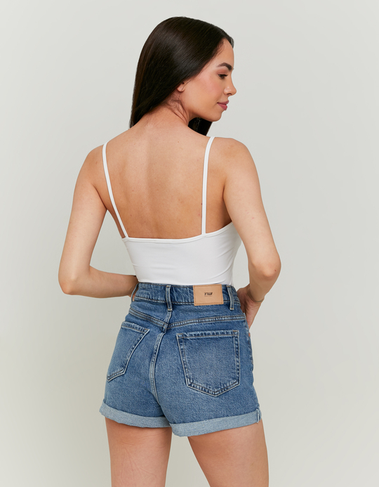 TALLY WEiJL, High Waist Mom Denim Shorts for Women