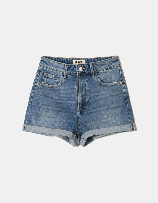 TALLY WEiJL, High Waist Mom Denim Shorts for Women