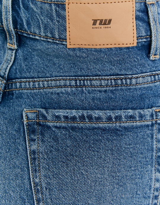 TALLY WEiJL, High Waist Mom Denim Shorts for Women