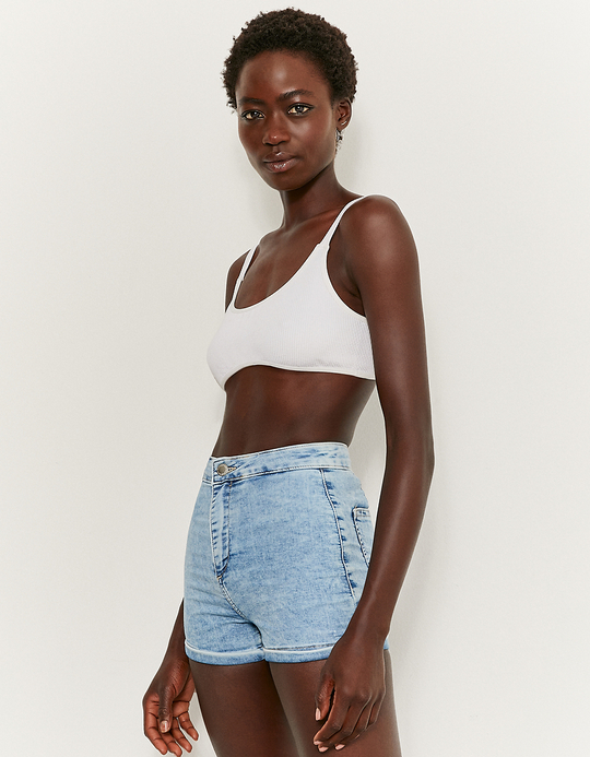 TALLY WEiJL, High Waist Skinny Denim Shorts for Women