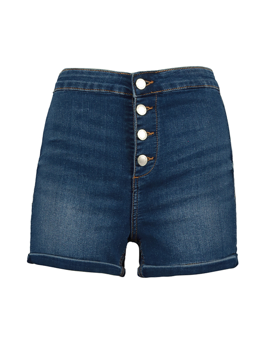 TALLY WEiJL, Shorts di Jeans Skinny a Vita Alta for Women
