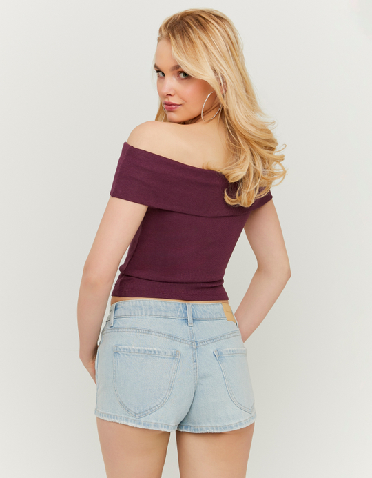 TALLY WEiJL, Shorts In Denim Blu A Vita Bassa for Women