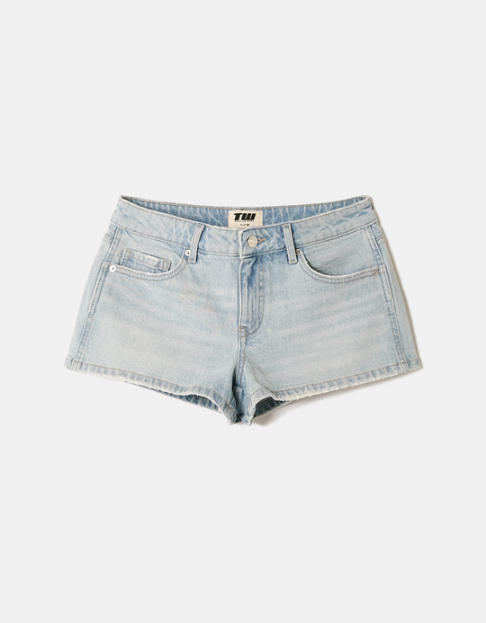 TALLY WEiJL, Shorts In Denim Blu A Vita Bassa for Women