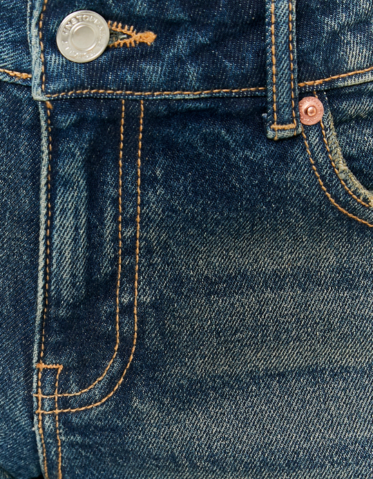 TALLY WEiJL, Shorts blu a vita bassa for Women