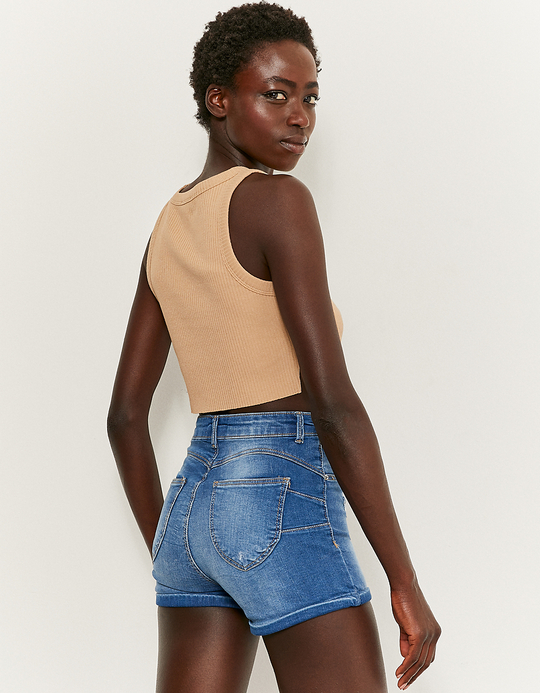 TALLY WEiJL, High Waist Skinny Push-Up Denim Shorts for Women
