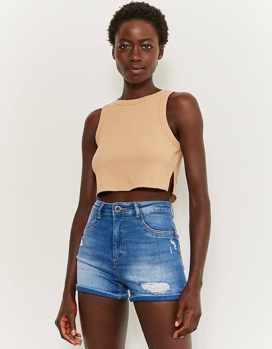 TALLY WEiJL, High Waist Skinny Push-Up Denim Shorts for Women