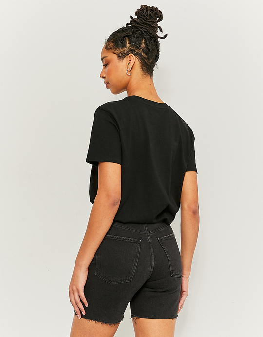 TALLY WEiJL, Black Stretch Bermuda Shorts for Women