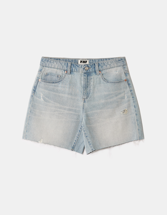 TALLY WEiJL, Mid Waist Boyfriend Shorts for Women