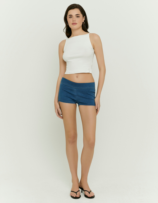 TALLY WEiJL, Blue Denim Mini Shorts for Women