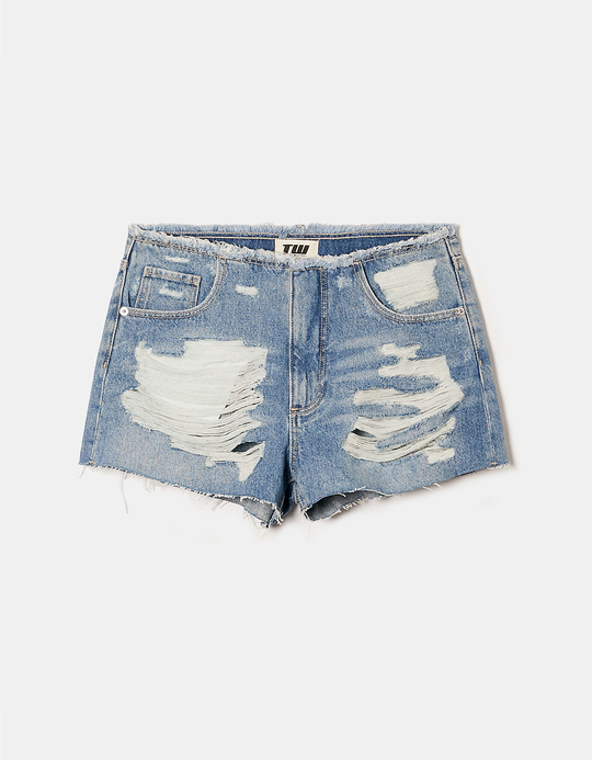TALLY WEiJL, Short taille mi haute Destroy Mom for Women