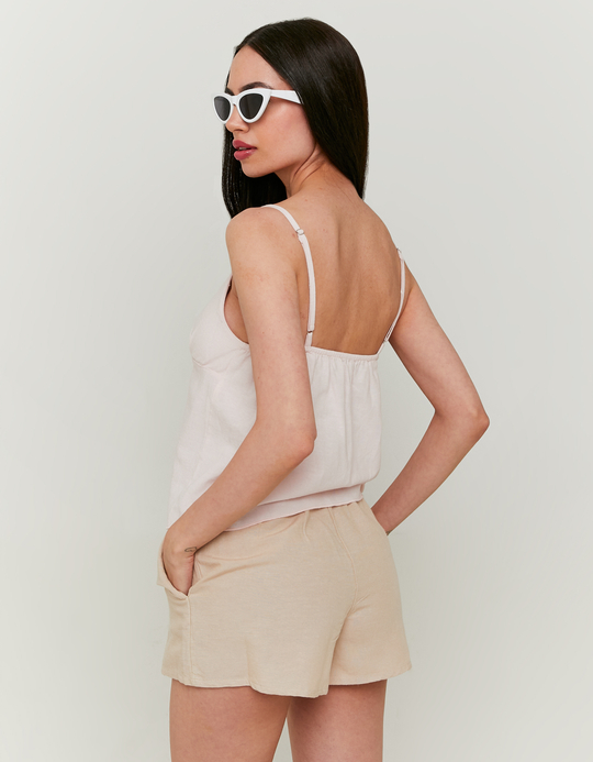 TALLY WEiJL, Gewobene Leinenshorts for Women
