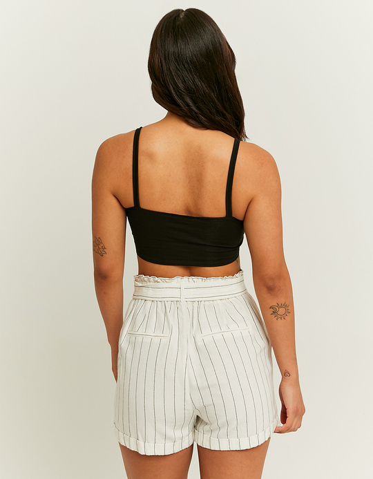 TALLY WEiJL, Leinen Mini Shorts for Women